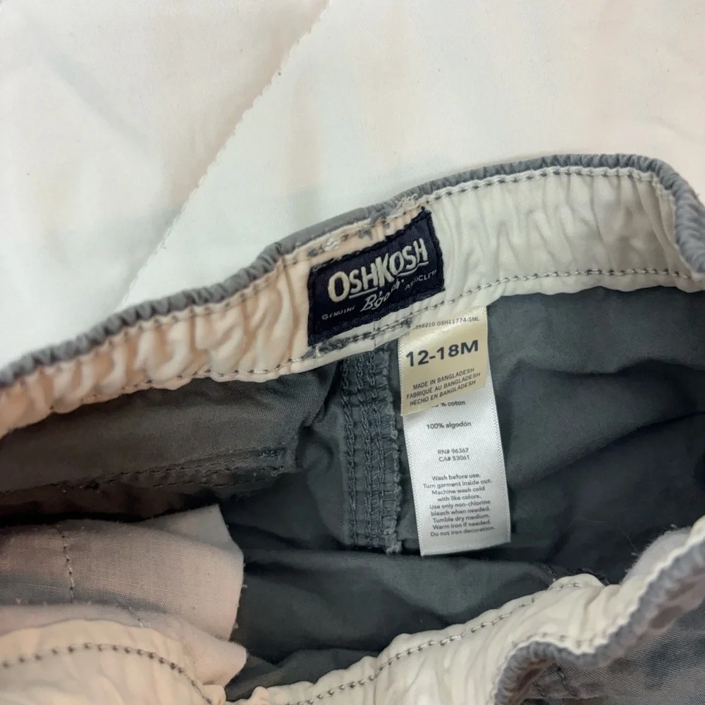 Old Navy Oshkosh & The children’s place Kids Shorts Trio Bundle- Tan, Gray, Blue